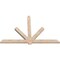 Ekena Millwork Kennewick Smooth Timber Gable Bracket, Douglas Fir, 96"W x 64"H x 3 1/2"D x 5 1/2"F, 16/12 Pitch GBW096X64X0406KEN00SDF - alternate 2